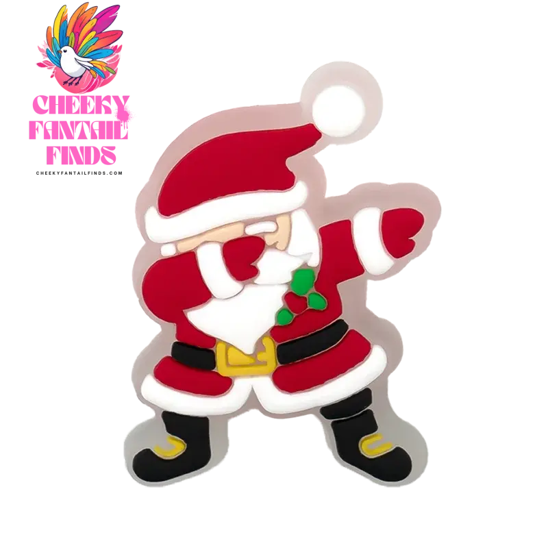 1/10pcs LED Pins for Kids Christmas Hat Tree Santa Lighted Charms Accessories Decorations Buckle Ornament Boy Girl Shoe Charm - Cheeky Fantail Finds
