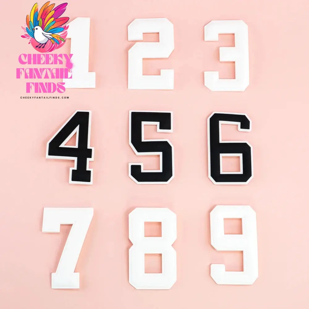 1-10pcs PVC Number DIY Bag Charms Decorative for with Hole Tote Bag Accessories Decorations Pins Buckles for Girl Women Hand Bag - Cheeky Fantail Finds