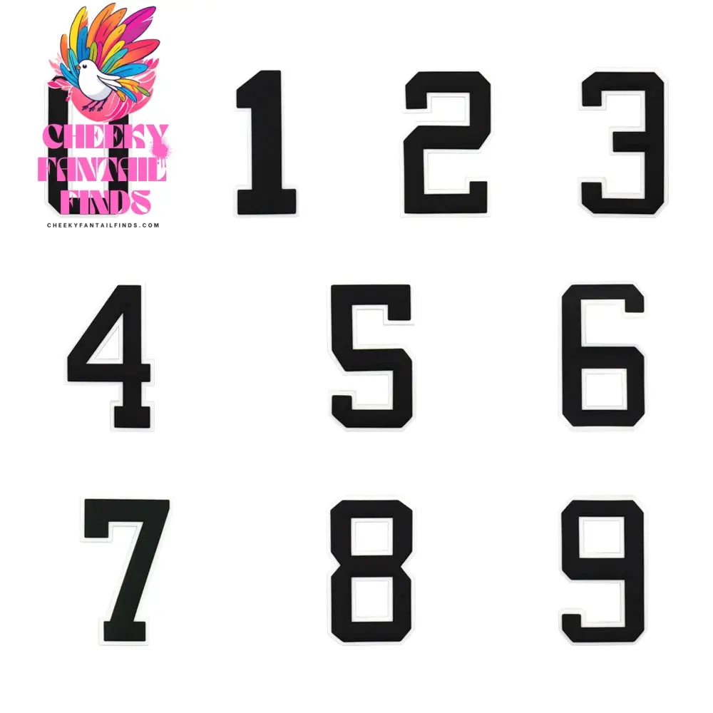 1-10pcs PVC Number DIY Bag Charms Decorative for with Hole Tote Bag Accessories Decorations Pins Buckles for Girl Women Hand Bag - Cheeky Fantail Finds