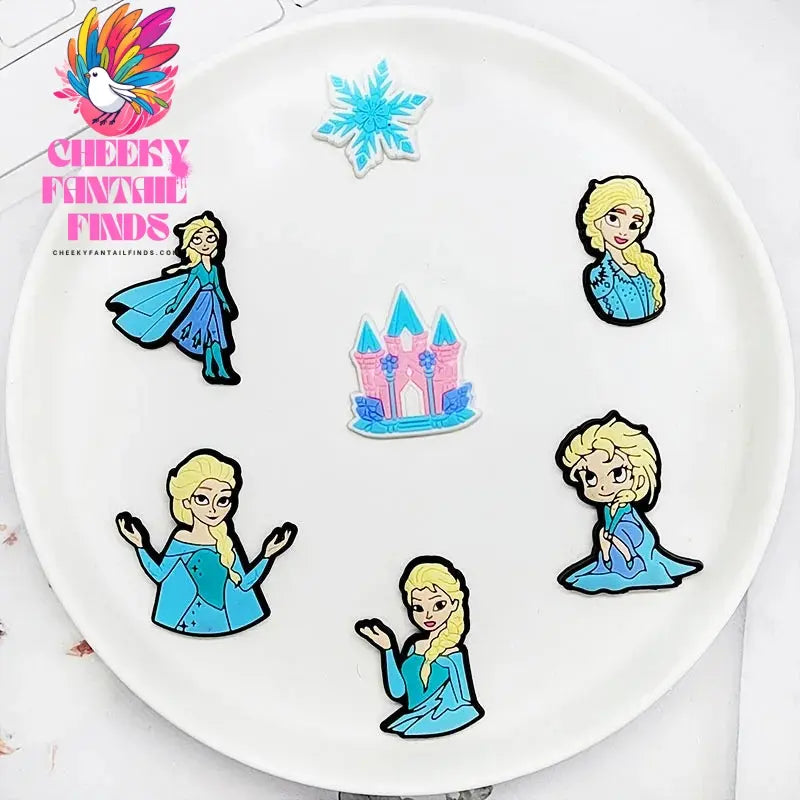 1-13Pcs Frozen Olaf Kids Shoes Buckle Charms Princess Elsa Clog Decorations Fit Holiday Gifts Cheeky Fantail Finds