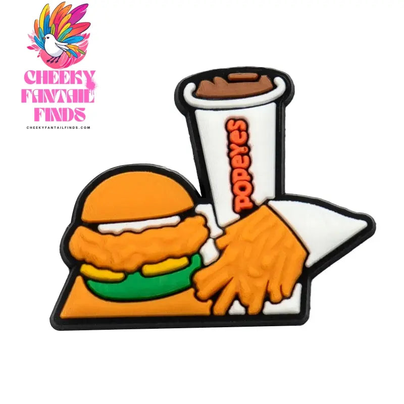 1/16pcs Food PVC Shoe Charms Fried Chicken Hamburg Shoe Clips Decorations Pizza Ice Cream Garden Sandals Accessories for Kids Cheeky Fantail Finds