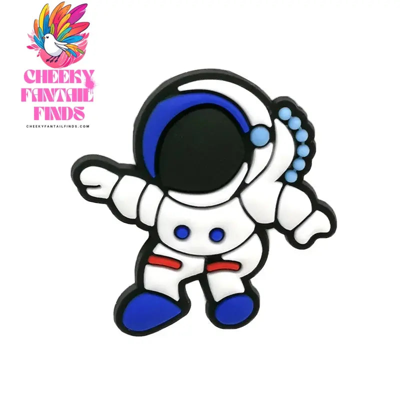 1/16pcs PVC Spaceship Shoe Charms Cartoon Astronaut Cool UFO ET Shoe Accessories Decorations Pins for Men Boy Kids Sandal Gifts - Cheeky Fantail Finds