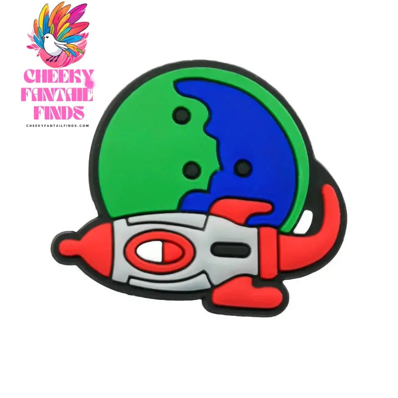 1/16pcs PVC Spaceship Shoe Charms Cartoon Astronaut Cool UFO ET Shoe Accessories Decorations Pins for Men Boy Kids Sandal Gifts - Cheeky Fantail Finds
