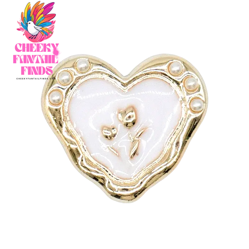 1/20PCS Golden Metal Shoe Charms Bling Metal Pin Wing Luxury Style Jewelry Shoe Accessories Fashion Women Men Shoe Buckle Decor - Cheeky Fantail Finds