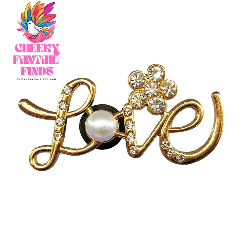 1/20PCS Golden Metal Shoe Charms Bling Metal Pin Wing Luxury Style Jewelry Shoe Accessories Fashion Women Men Shoe Buckle Decor - Cheeky Fantail Finds
