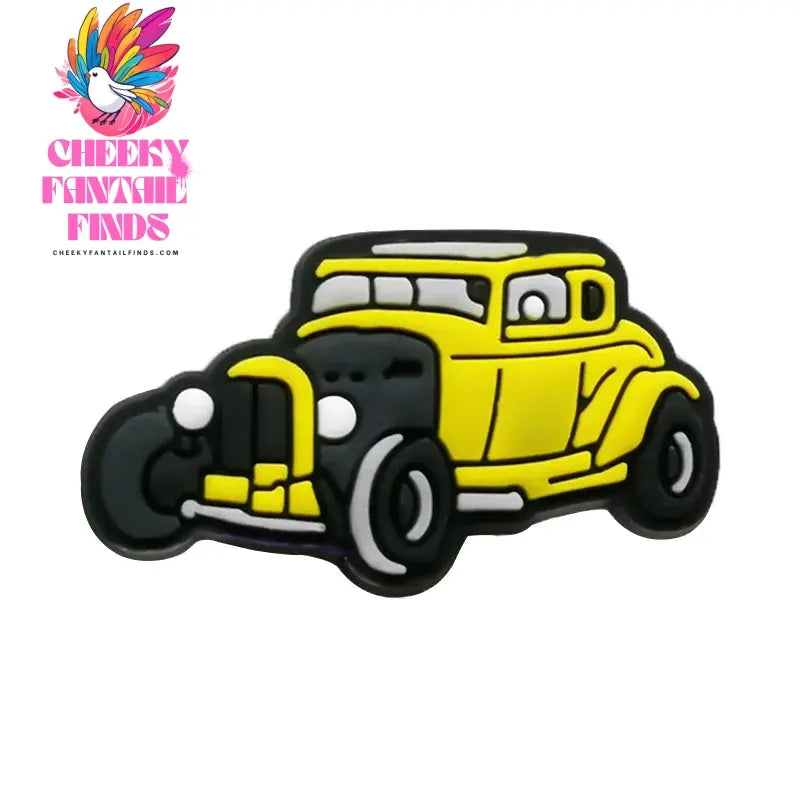 1-20pcs Car Shoe Charms Cool Vehicle Shoe Accessories Cartoon Decorations Pins for Men Boys Kids DIY Clog Buckle Garden Sandal Cheeky Fantail Finds