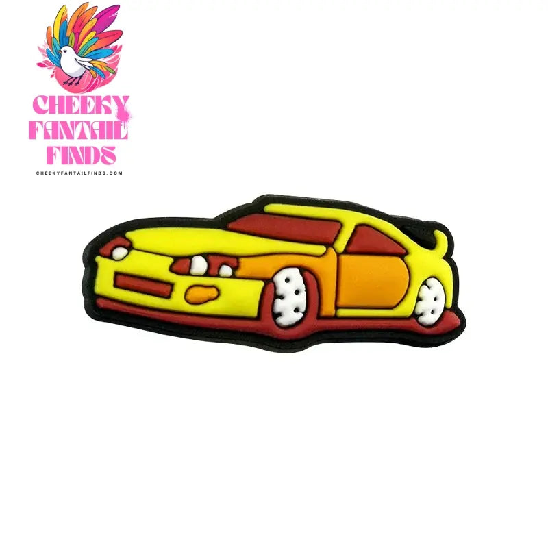 1-20pcs Car Shoe Charms Cool Vehicle Shoe Accessories Cartoon Decorations Pins for Men Boys Kids DIY Clog Buckle Garden Sandal Cheeky Fantail Finds