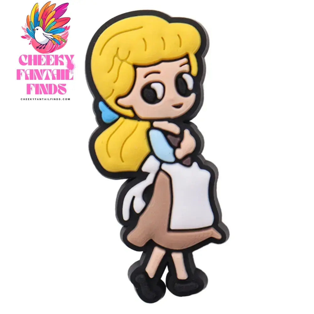 1-22Pcs Snow White Tinker Bell Shoe Charms Princess Button Decorations DIY Girls Favorite Birthday Gifts Cheeky Fantail Finds