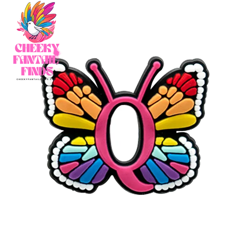 1/26pcs PVC Butterfly Letters Shoe Charms for DIY Sandals Alphabet Shoe Decorations Pins for Women Girl Sandals Accessories Gift - Cheeky Fantail Finds