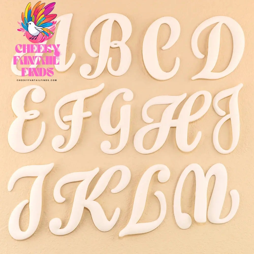 1/26pcs PVC Latin Letter Decorative for Rubber Tote Bag Accessories for Girl Women Beach Hand Bag DIY Charms Decorations Buckles - Cheeky Fantail Finds