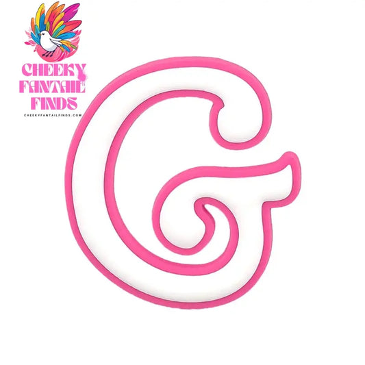 1/26pcs PVC Pink Letter Bag Charms Decorative for DIY Bag Accessories Decorations Buckles for Girl Women Beach Hand Bag Charms - Cheeky Fantail Finds