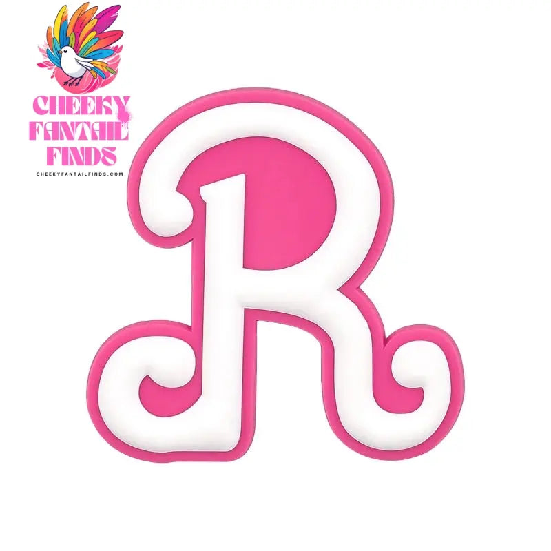1/26pcs PVC Pink Letter Bag Charms Decorative for DIY Bag Accessories Decorations Buckles for Girl Women Beach Hand Bag Charms - Cheeky Fantail Finds