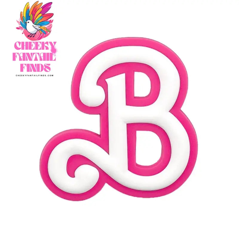 1/26pcs PVC Pink Letter Bag Charms Decorative for DIY Bag Accessories Decorations Buckles for Girl Women Beach Hand Bag Charms - Cheeky Fantail Finds