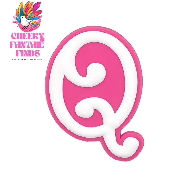 1/26pcs PVC Pink Letter Bag Charms Decorative for DIY Bag Accessories Decorations Buckles for Girl Women Beach Hand Bag Charms - Cheeky Fantail Finds