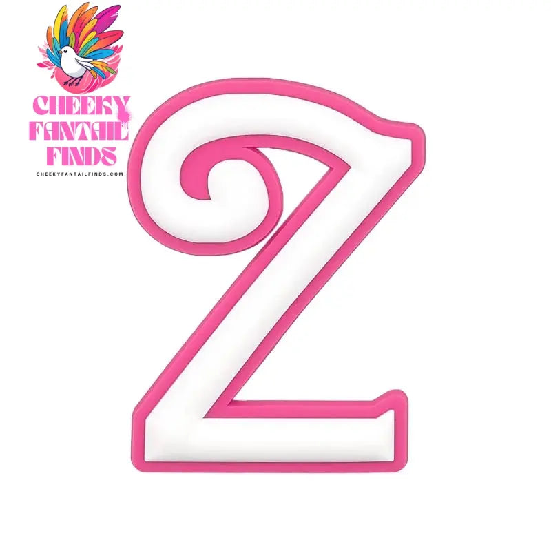 1/26pcs PVC Pink Letter Bag Charms Decorative for DIY Bag Accessories Decorations Buckles for Girl Women Beach Hand Bag Charms - Cheeky Fantail Finds