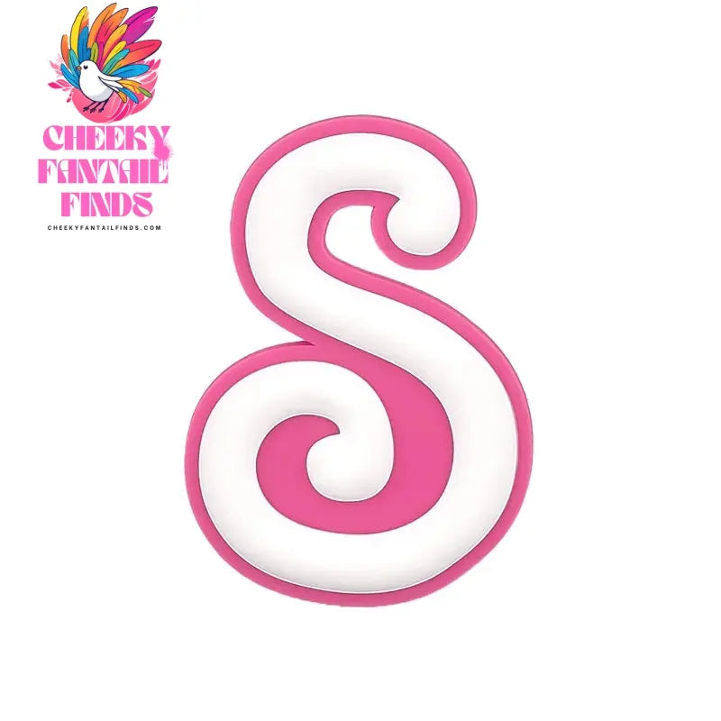 1/26pcs PVC Pink Letter Bag Charms Decorative for DIY Bag Accessories Decorations Buckles for Girl Women Beach Hand Bag Charms - Cheeky Fantail Finds