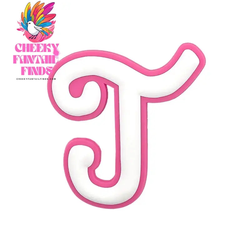 1/26pcs PVC Pink Letter Bag Charms Decorative for DIY Bag Accessories Decorations Buckles for Girl Women Beach Hand Bag Charms - Cheeky Fantail Finds