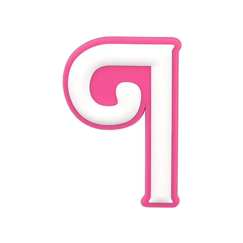 1/26pcs PVC Pink Letter Bag Charms Decorative for DIY Bag Accessories Decorations Buckles for Girl Women Beach Hand Bag Charms - Cheeky Fantail Finds