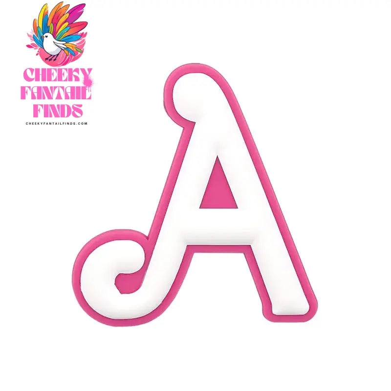 1/26pcs PVC Pink Letter Bag Charms Decorative for DIY Bag Accessories Decorations Buckles for Girl Women Beach Hand Bag Charms - Cheeky Fantail Finds