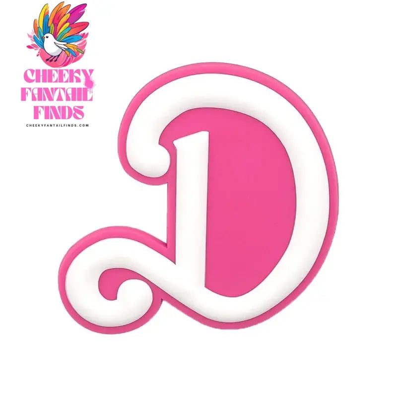 1/26pcs PVC Pink Letter Bag Charms Decorative for DIY Bag Accessories Decorations Buckles for Girl Women Beach Hand Bag Charms - Cheeky Fantail Finds