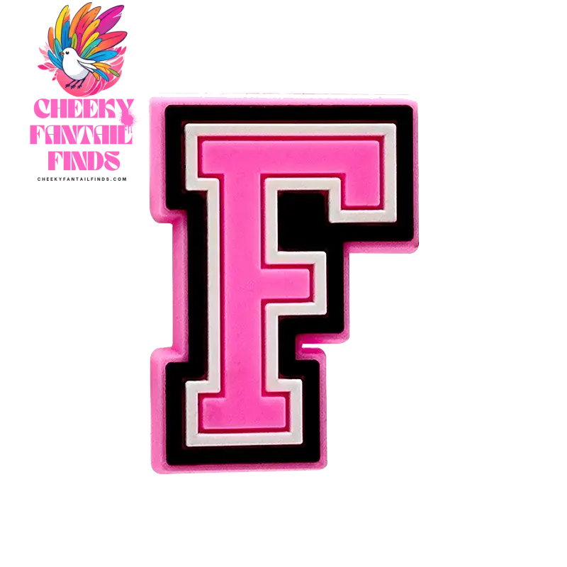 1/26pcs PVC Pink Letters Shoe Charms Alphabet for DIY Shoe Decorations Pins for Women Girl Sandal Accessories Ornaments Buckles - Cheeky Fantail Finds