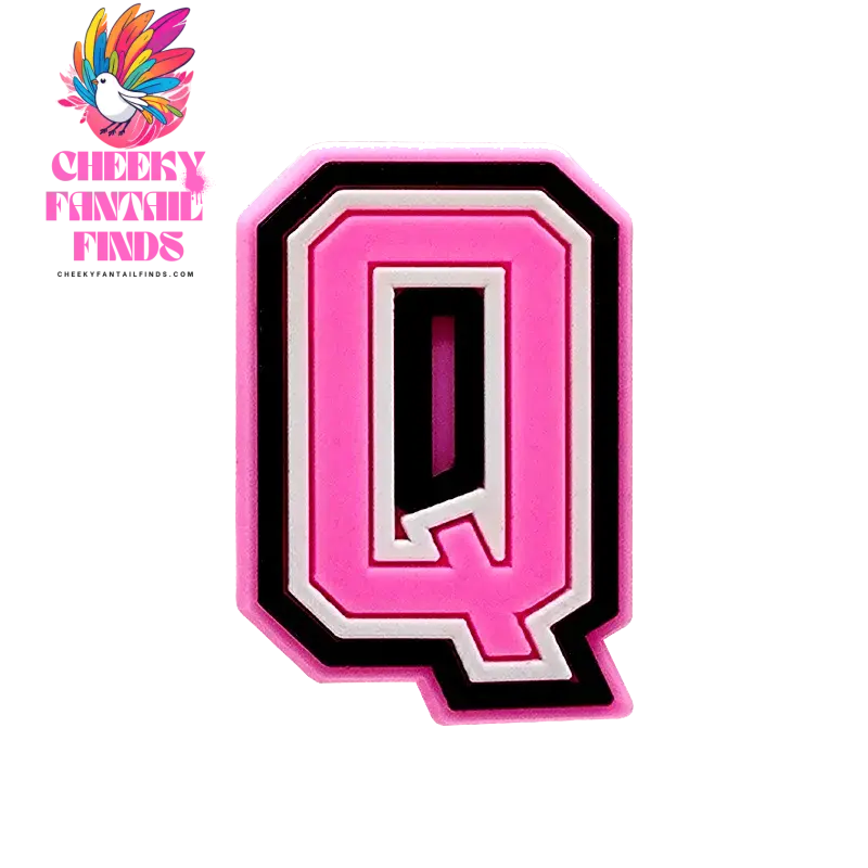 1/26pcs PVC Pink Letters Shoe Charms Alphabet for DIY Shoe Decorations Pins for Women Girl Sandal Accessories Ornaments Buckles - Cheeky Fantail Finds