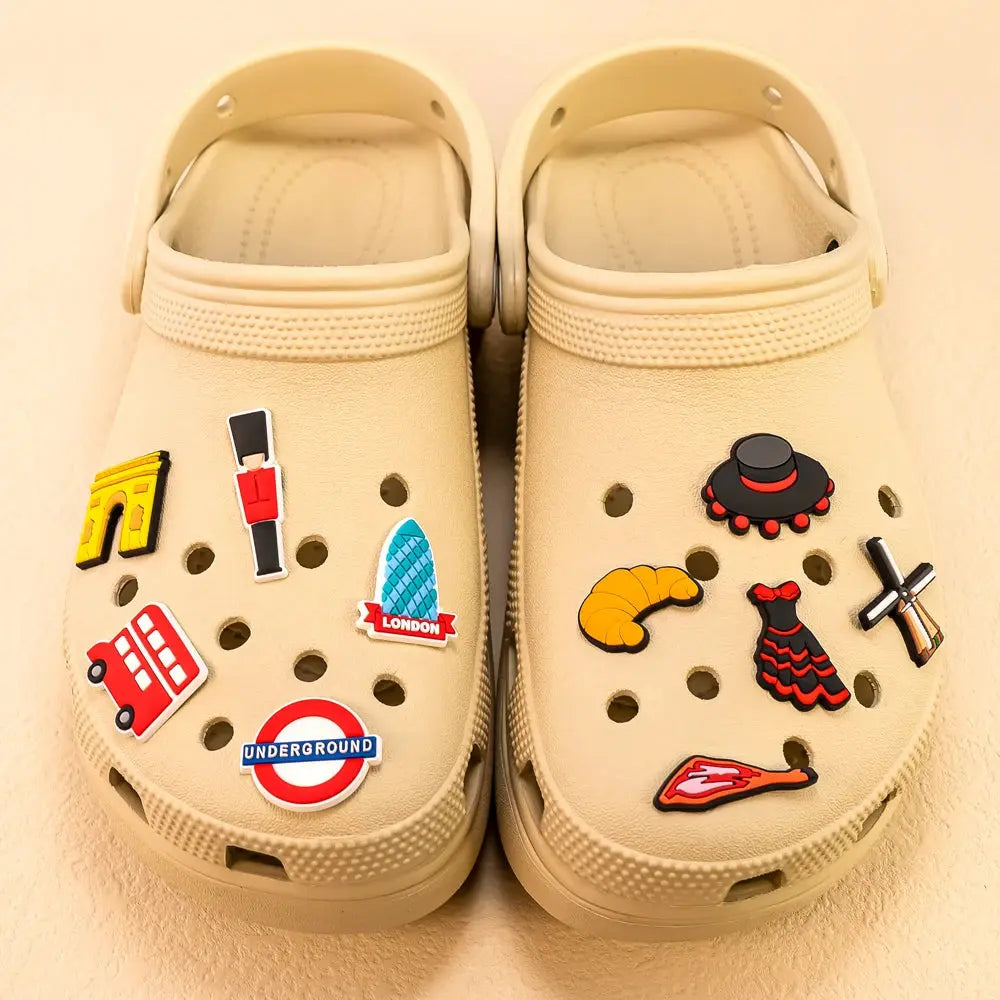 1-30pcs Cartoon European style Shoe Charms Prom Dress Crown Sandals Accessories Shoe Decorations Pins for Kid Men Women Ornament - Cheeky Fantail Finds