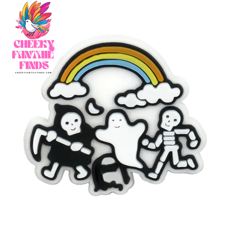 1/30pcs Halloween Shoe Charms Ghost Witch Shoe Decorations Pins for Kids Men Women Party Accessories Buckles Treat or Trick Gift - Cheeky Fantail Finds