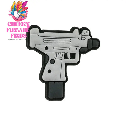 1/30pcs Trends Hood Style Gun Shoe Charms for Men Boys,HipHop Singer Game Controller Dollar Shoe Accessories Pins Clogs Buckles Cheeky Fantail Finds