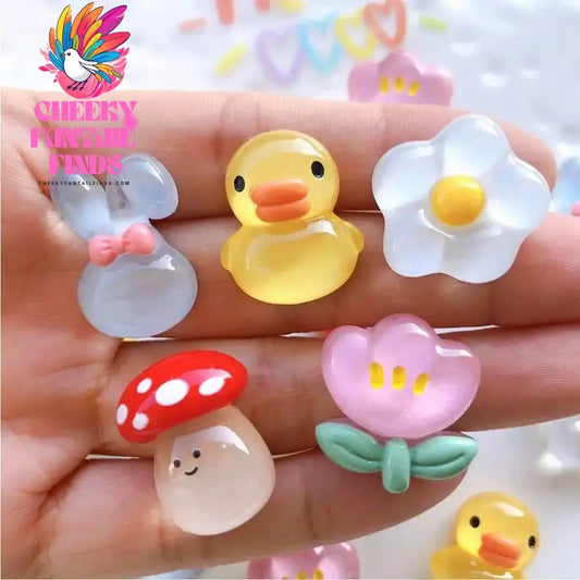 1-5Pcs Cute Animal & Flower Shaped Transparent Cartoon Shoes Buckle For Diy Shoes Suitable For Girls And Women Party Gifts Cheeky Fantail Finds