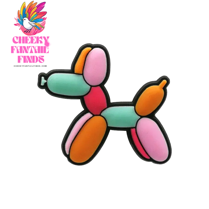 1/6 PVC Balloon Dog Shoe Charms Cute Animal Shoe Decorations Pins for Men Women Kids Gift Sandals Clog Accessories Clog Buckles - Cheeky Fantail Finds