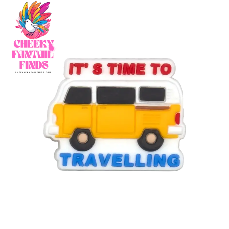 1/8/26pcs Camping Shoe Charms Casual Travel Shoe Decorations Pins for Women Men Travelers Gifts Sandal Accessories Clog Buckles - Cheeky Fantail Finds