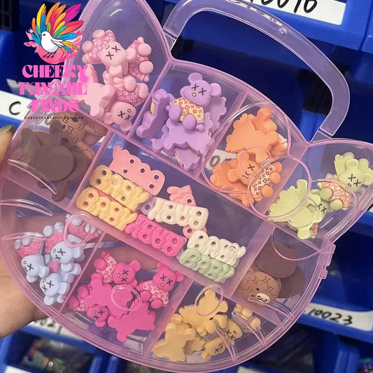 1 Boxed 3D Kawaii Bear Shaped Nails Art Charms Accessories Resin Cartoon Nail Jewelry Parts Charms Manicure Accessories Cheeky Fantail Finds