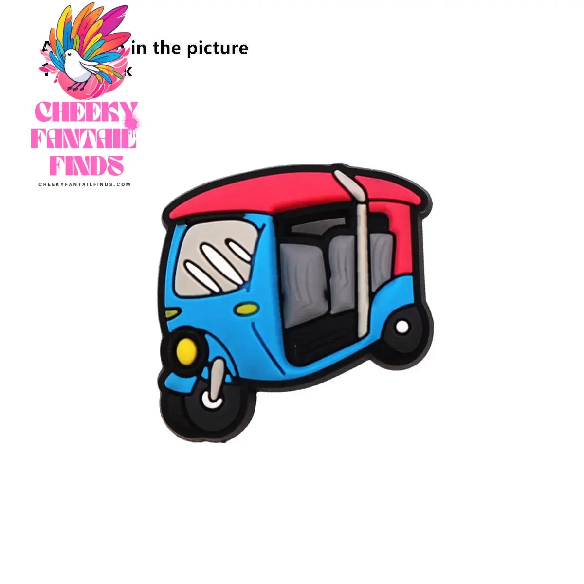 1 Pcs Cartoon Cars PVC Shoe Charms Truck Buses Motorcycle Bike Shapes Shoe Accessories Clog Pin Unisex Shoe Buckle Decorations - Cheeky Fantail Finds