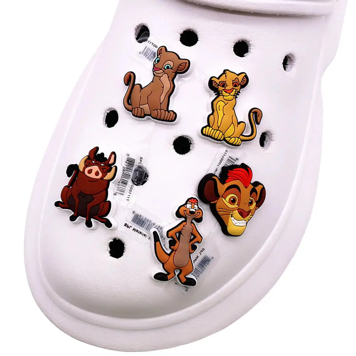1 Pcs Cartoon Movie Lion King PVC Shoe Charms Simba Nala Pumbaa Timon Cheeky Fantail Finds