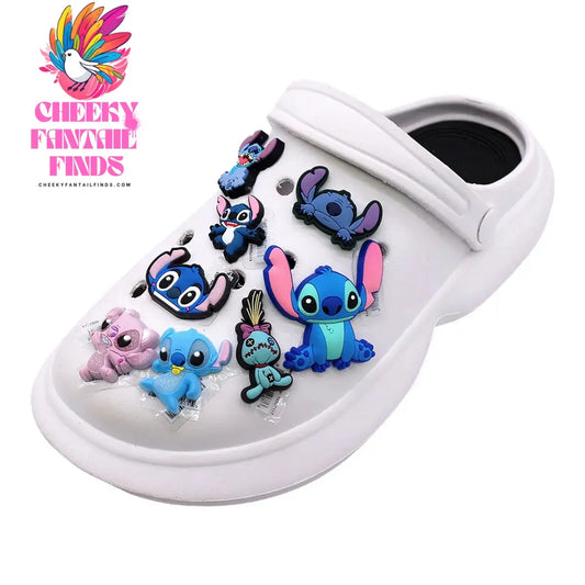 1 Pcs Original Cartoon Movie Lilo Stitch Shoe Charms Boojiboo Cheeky Fantail Finds
