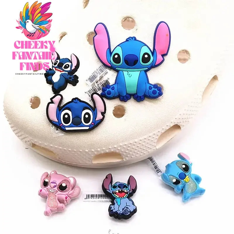 1 Pcs Original Cartoon Movie Lilo Stitch Shoe Charms Boojiboo Cheeky Fantail Finds