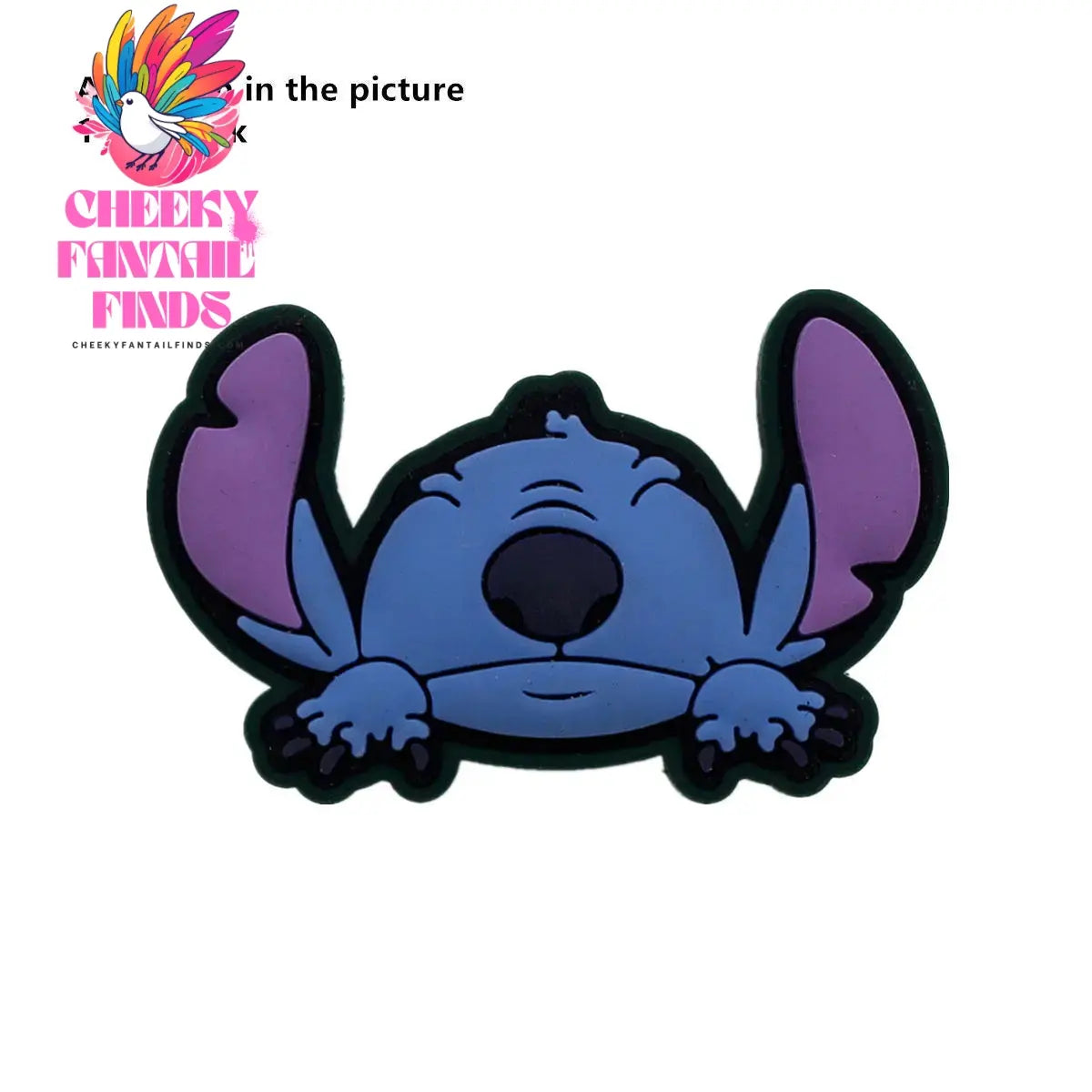 1 Pcs Original Cartoon Movie Lilo Stitch Shoe Charms Boojiboo Cheeky Fantail Finds