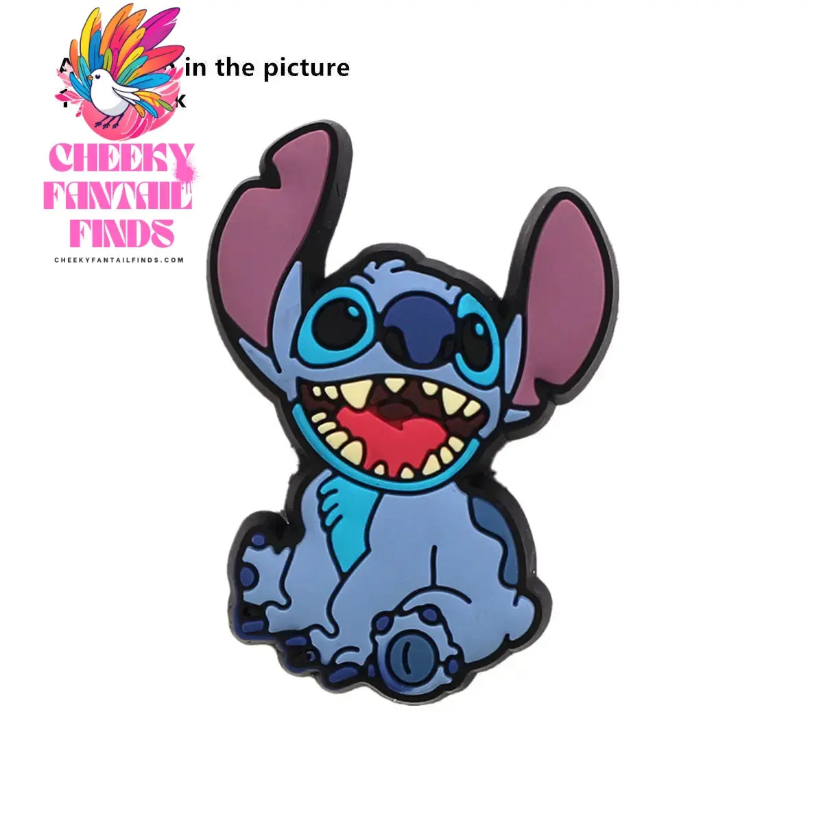 1 Pcs Original Cartoon Movie Lilo Stitch Shoe Charms Boojiboo Cheeky Fantail Finds