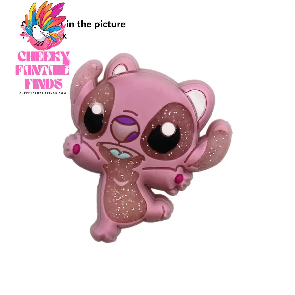 1 Pcs Original Cartoon Movie Lilo Stitch Shoe Charms Boojiboo Cheeky Fantail Finds