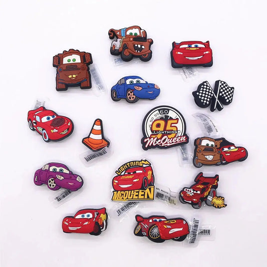 1 Pcs Original Movie Cars Shoe Charms Lightning McQueen Clog Pins Kids Cheeky Fantail Finds