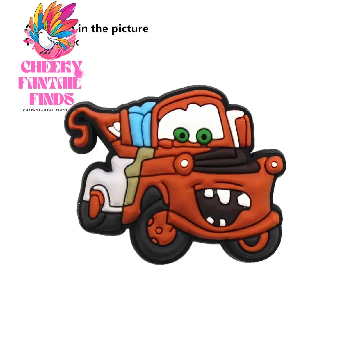 1 Pcs Original Movie Cars Shoe Charms Lightning McQueen Clog Pins Kids Cheeky Fantail Finds