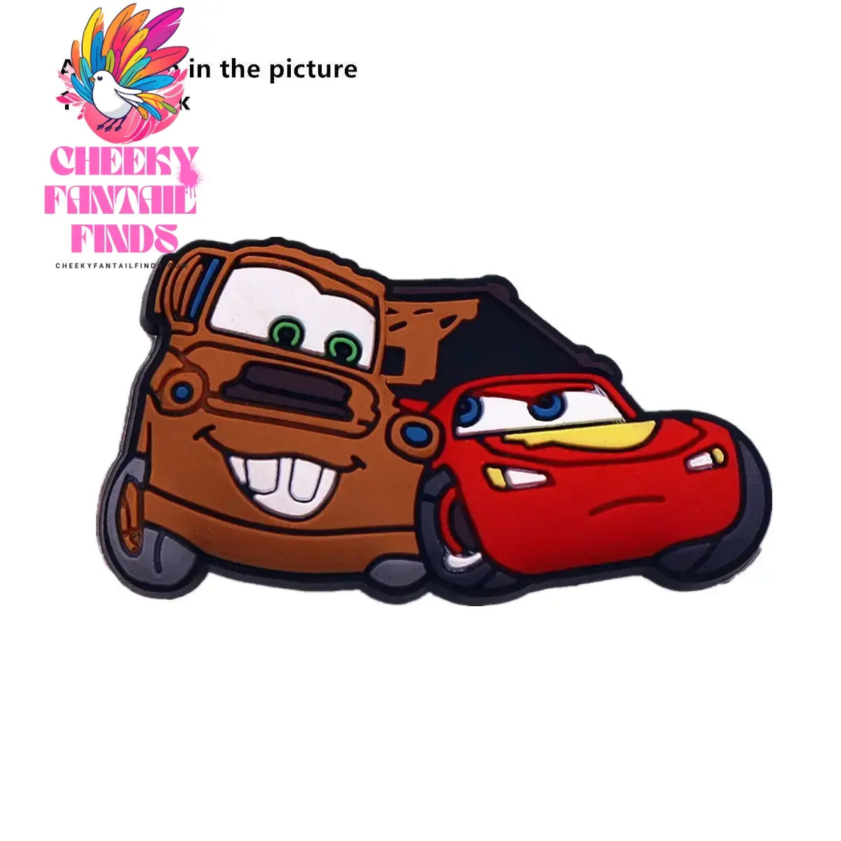 1 Pcs Original Movie Cars Shoe Charms Lightning McQueen Clog Pins Kids Cheeky Fantail Finds
