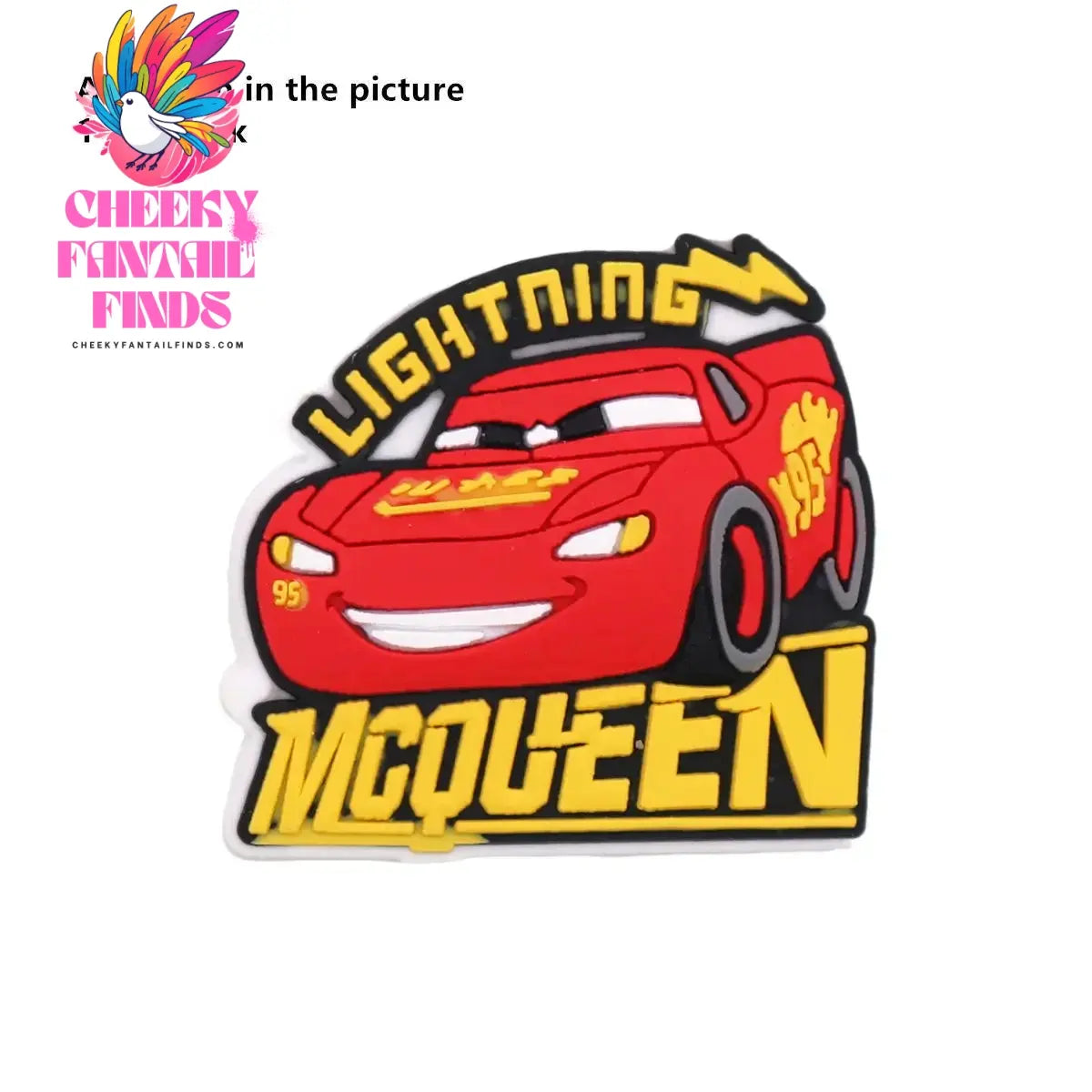 1 Pcs Original Movie Cars Shoe Charms Lightning McQueen Clog Pins Kids Cheeky Fantail Finds