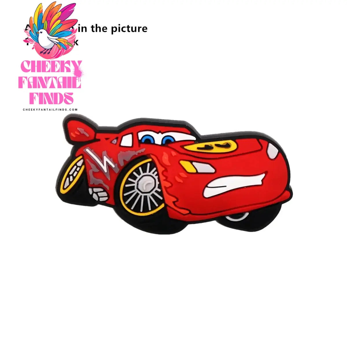 1 Pcs Original Movie Cars Shoe Charms Lightning McQueen Clog Pins Kids Cheeky Fantail Finds