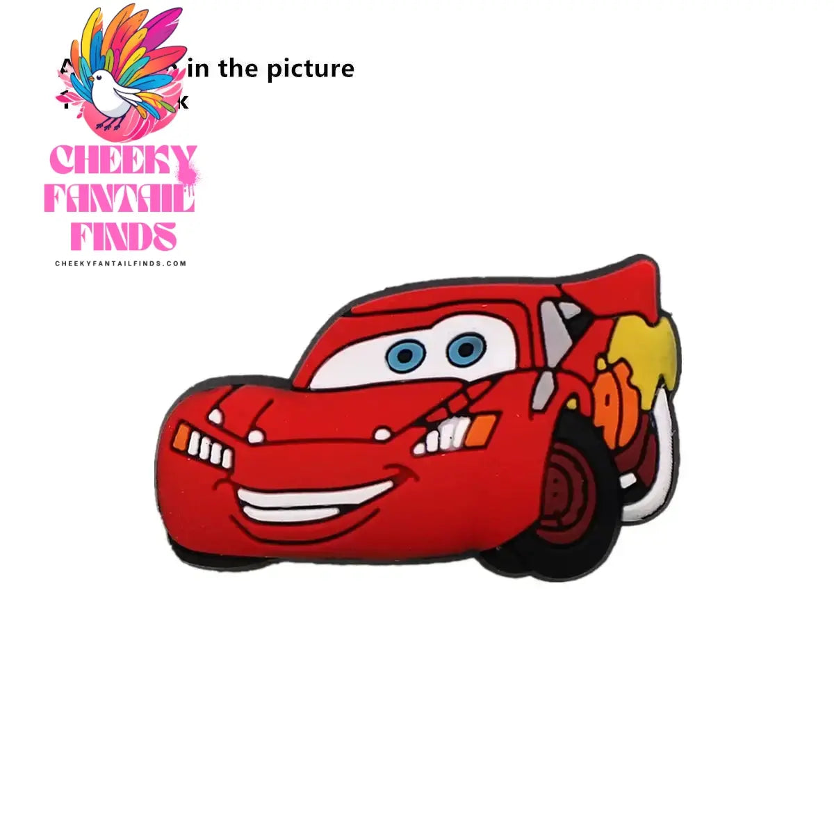 1 Pcs Original Movie Cars Shoe Charms Lightning McQueen Clog Pins Kids Cheeky Fantail Finds