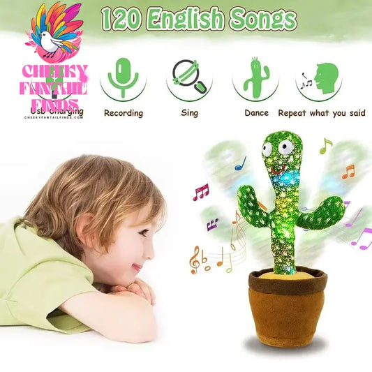1 Piece -Talking And Dancing Cactus Toy For Baby Boys And Girls,Singing Imitation Recording,Gift That Can Talk To You Repeatedly Cheeky Fantail Finds