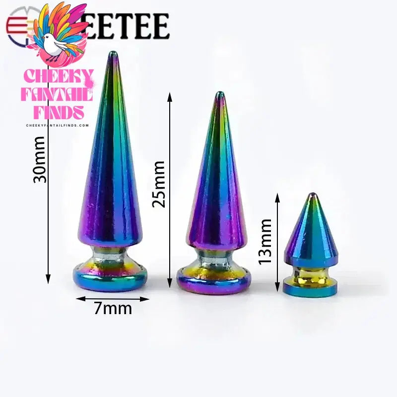 10/20/40Pcs Metal Nails Rivet Bag Shoes Spikes Cone Studs Screwback Garment Decoration Button Handcraft DIY Leather Accessories Cheeky Fantail Finds
