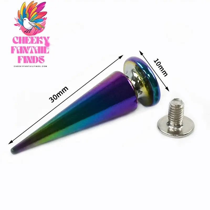 10/20/40Pcs Metal Nails Rivet Bag Shoes Spikes Cone Studs Screwback Garment Decoration Button Handcraft DIY Leather Accessories Cheeky Fantail Finds