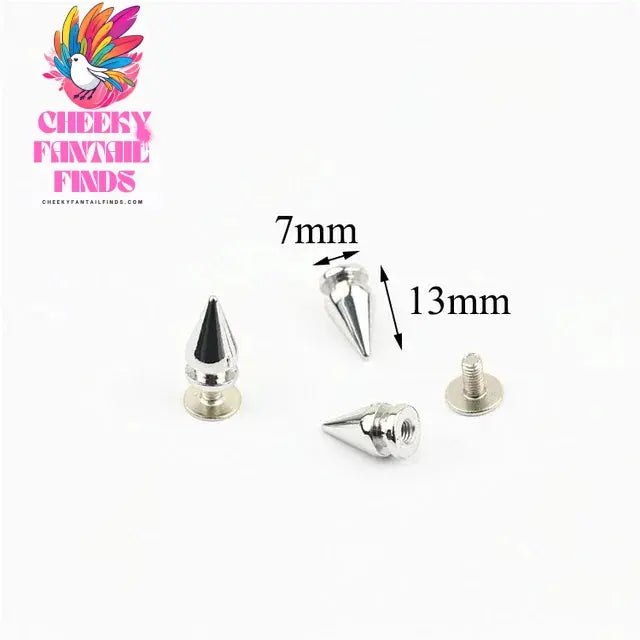 10/20/40Pcs Metal Nails Rivet Bag Shoes Spikes Cone Studs Screwback Garment Decoration Button Handcraft DIY Leather Accessories Cheeky Fantail Finds